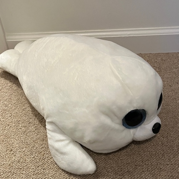 Ty Other - Adorable Large Ty White Seal Plush Toy